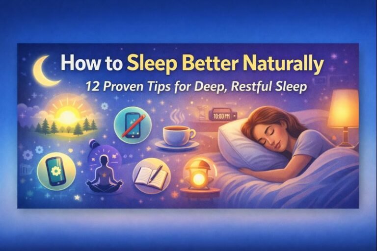 How to Sleep Better Naturally: 12 Proven Tips for Deep, Restful Sleep